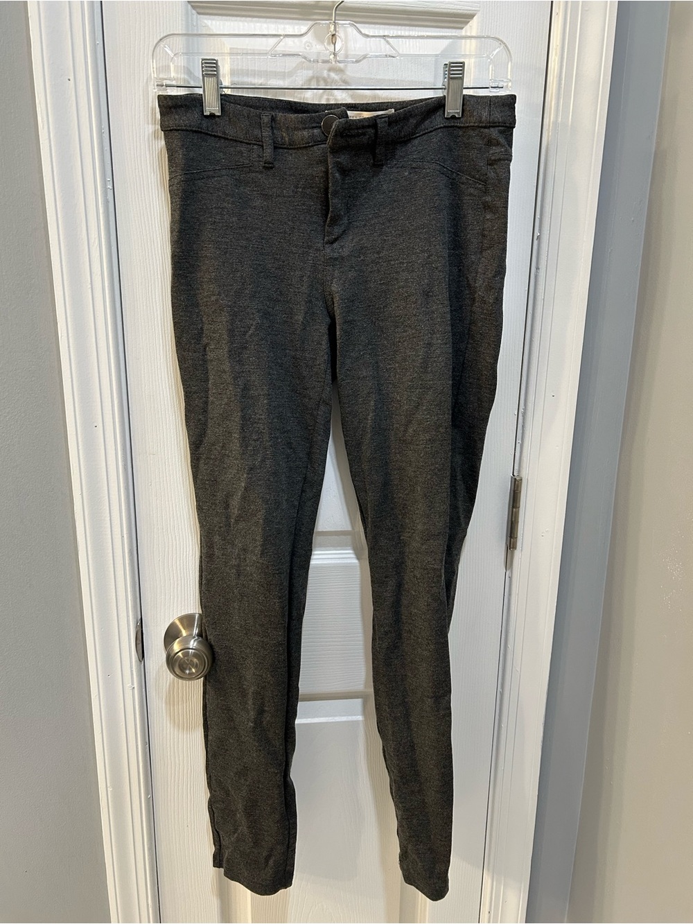 LC Lauren Conrad Charcoal Ponte Skinny Pants